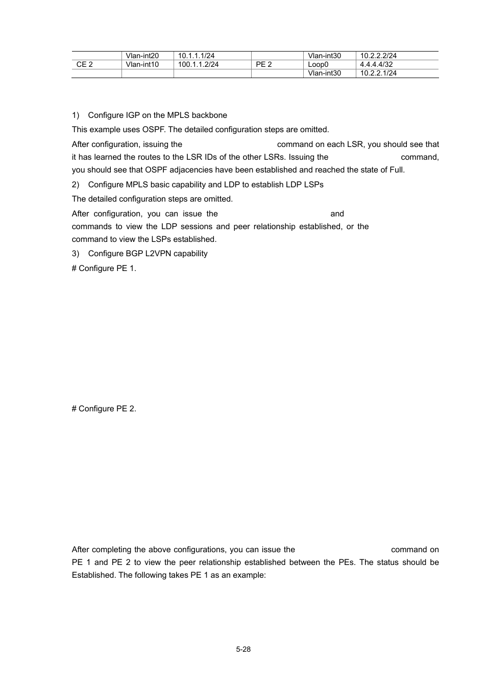 Configuration procedure | H3C Technologies H3C S7500E Series Switches User Manual | Page 220 / 334