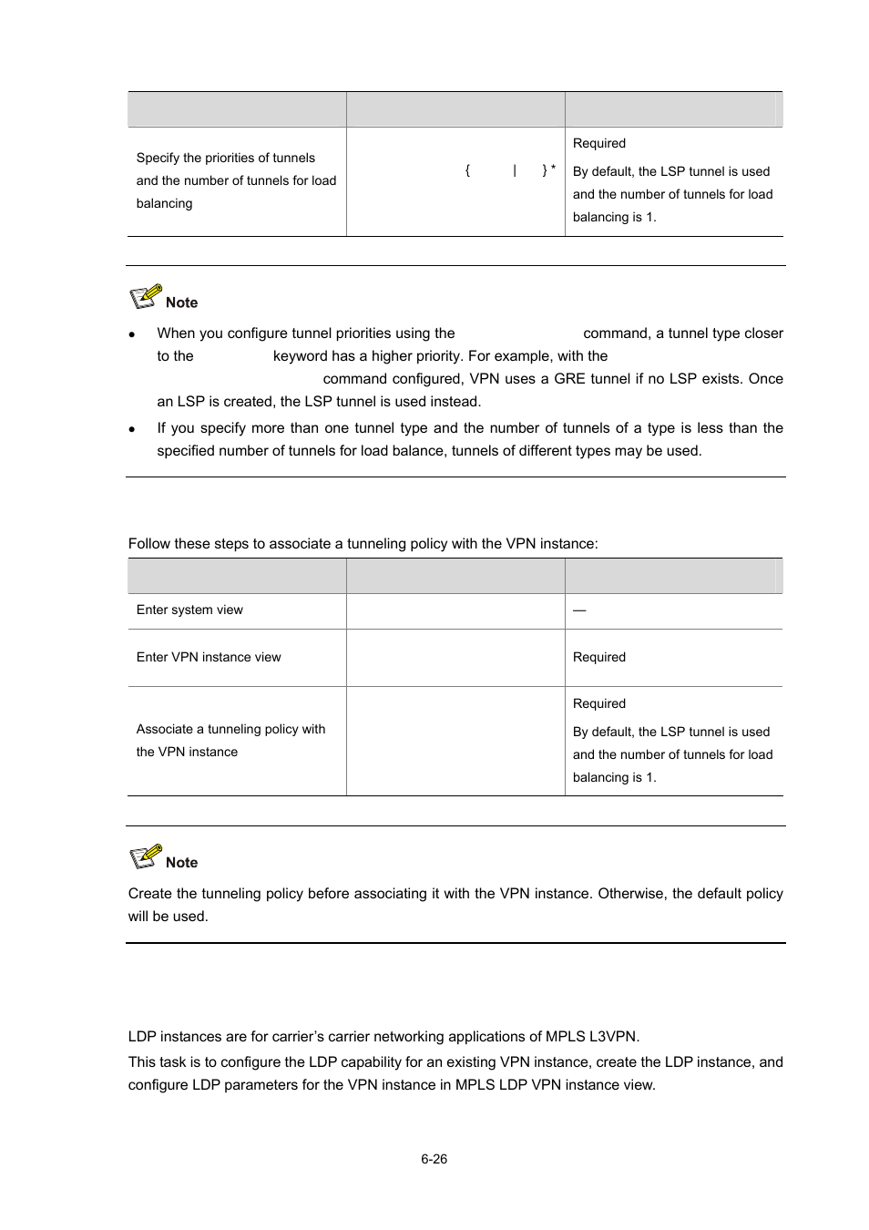 Configuring an ldp instance | H3C Technologies H3C S7500E Series Switches User Manual | Page 251 / 334