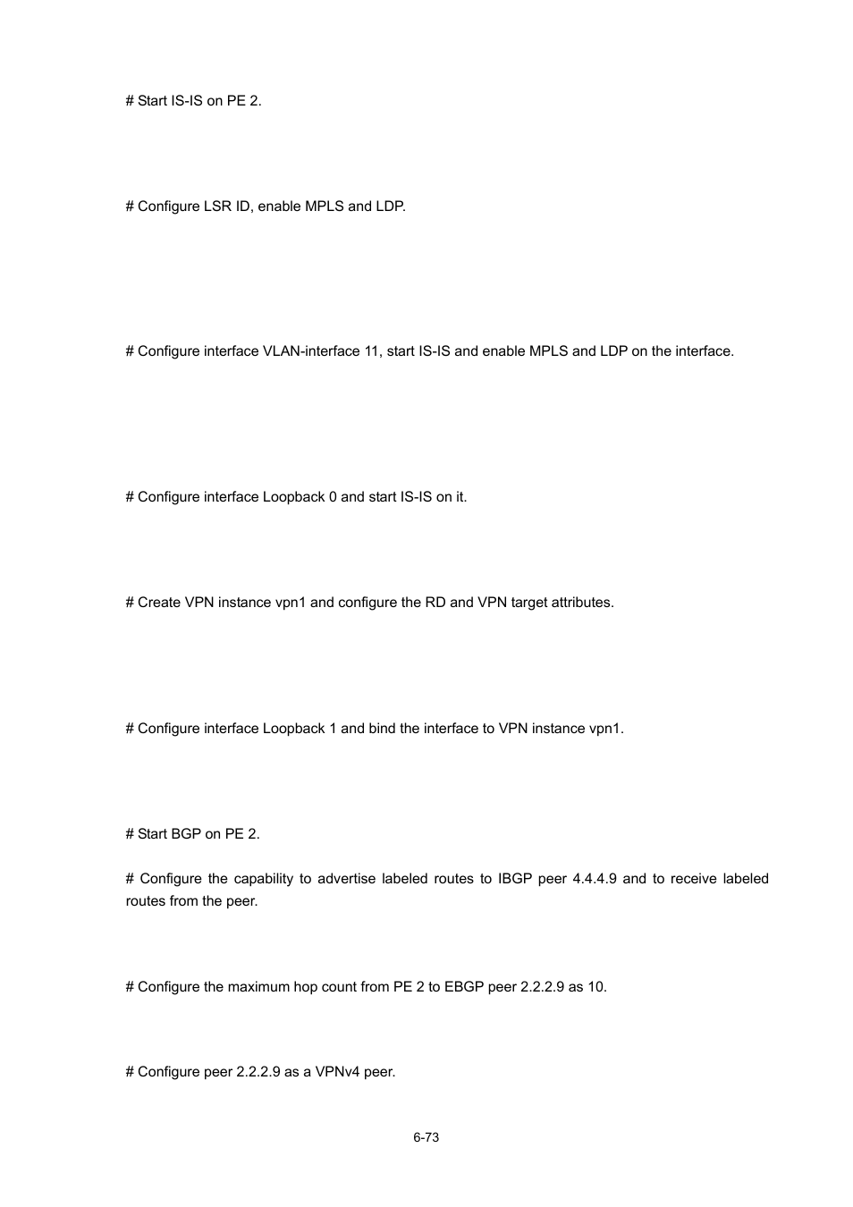 H3C Technologies H3C S7500E Series Switches User Manual | Page 298 / 334