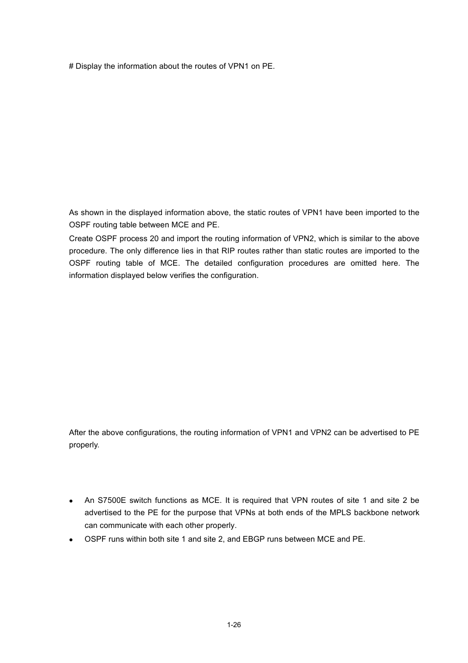 Network requirements | H3C Technologies H3C S7500E Series Switches User Manual | Page 38 / 334