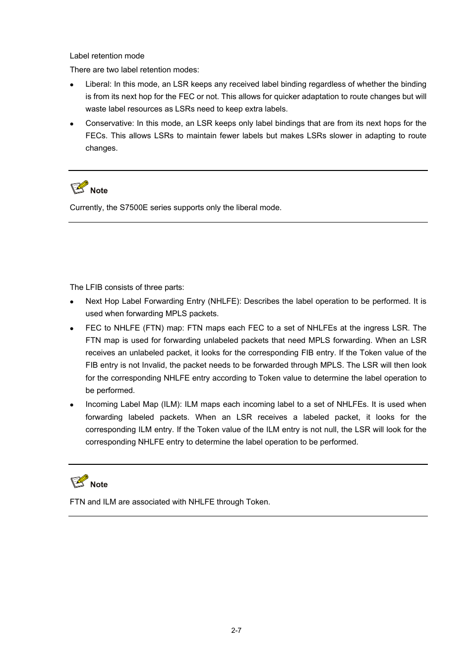 Mpls forwarding, Lfib | H3C Technologies H3C S7500E Series Switches User Manual | Page 49 / 334