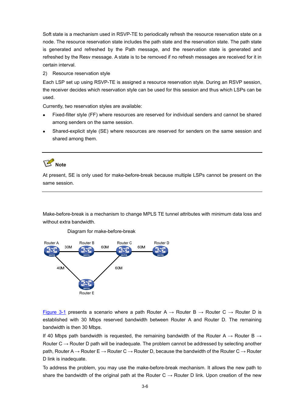 Make-before-break | H3C Technologies H3C S7500E Series Switches User Manual | Page 88 / 334