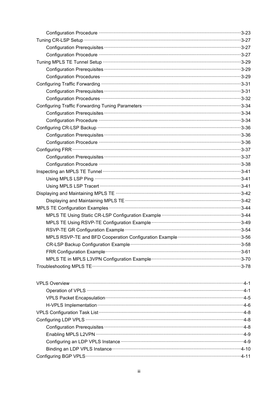 H3C Technologies H3C S7500E Series Switches User Manual | Page 9 / 334