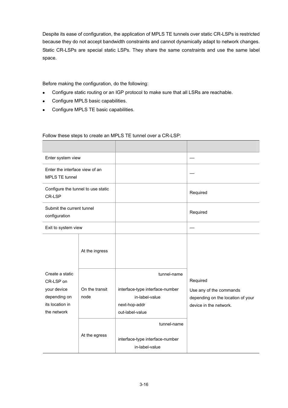 Configuration prerequisites, Configuration procedure, 16 configuration procedure | H3C Technologies H3C S7500E Series Switches User Manual | Page 98 / 334