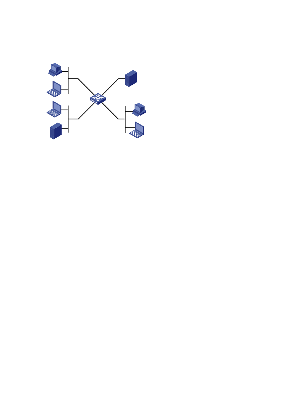 Network diagram, Configuration procedure | H3C Technologies H3C S7500E Series Switches User Manual | Page 26 / 112