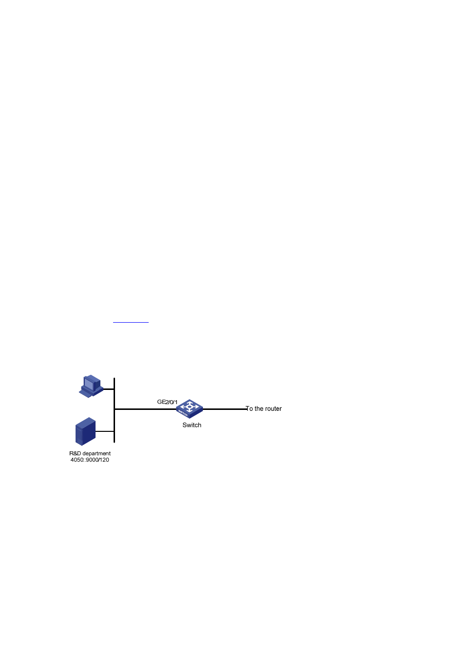 Ipv6 acl configuration example, Network requirements, Network diagram | Configuration procedure | H3C Technologies H3C S7500E Series Switches User Manual | Page 27 / 112