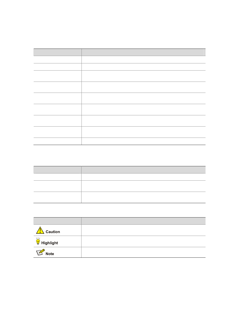 Conventions, Command conventions, Gui conventions | Symbols | H3C Technologies H3C S7500E Series Switches User Manual | Page 4 / 112