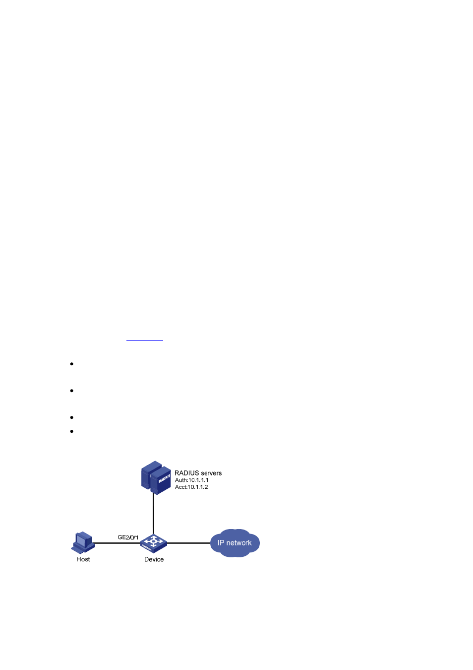 Network requirements, Configuration procedure | H3C Technologies H3C S7500E Series Switches User Manual | Page 133 / 269