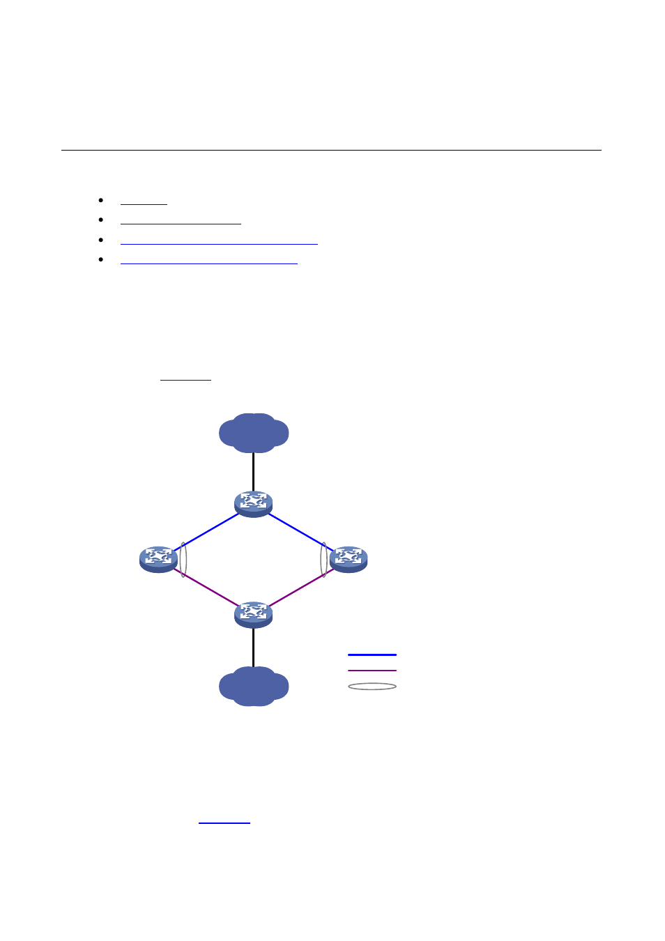 9 monitor link configuration, Overview, Terminology | Monitor link group, Monitor link configuration | H3C Technologies H3C S7500E Series Switches User Manual | Page 127 / 211