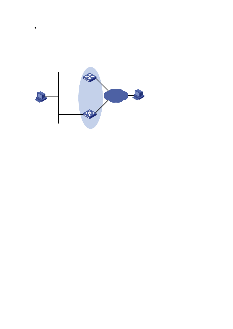 Configuration procedure | H3C Technologies H3C S7500E Series Switches User Manual | Page 165 / 211