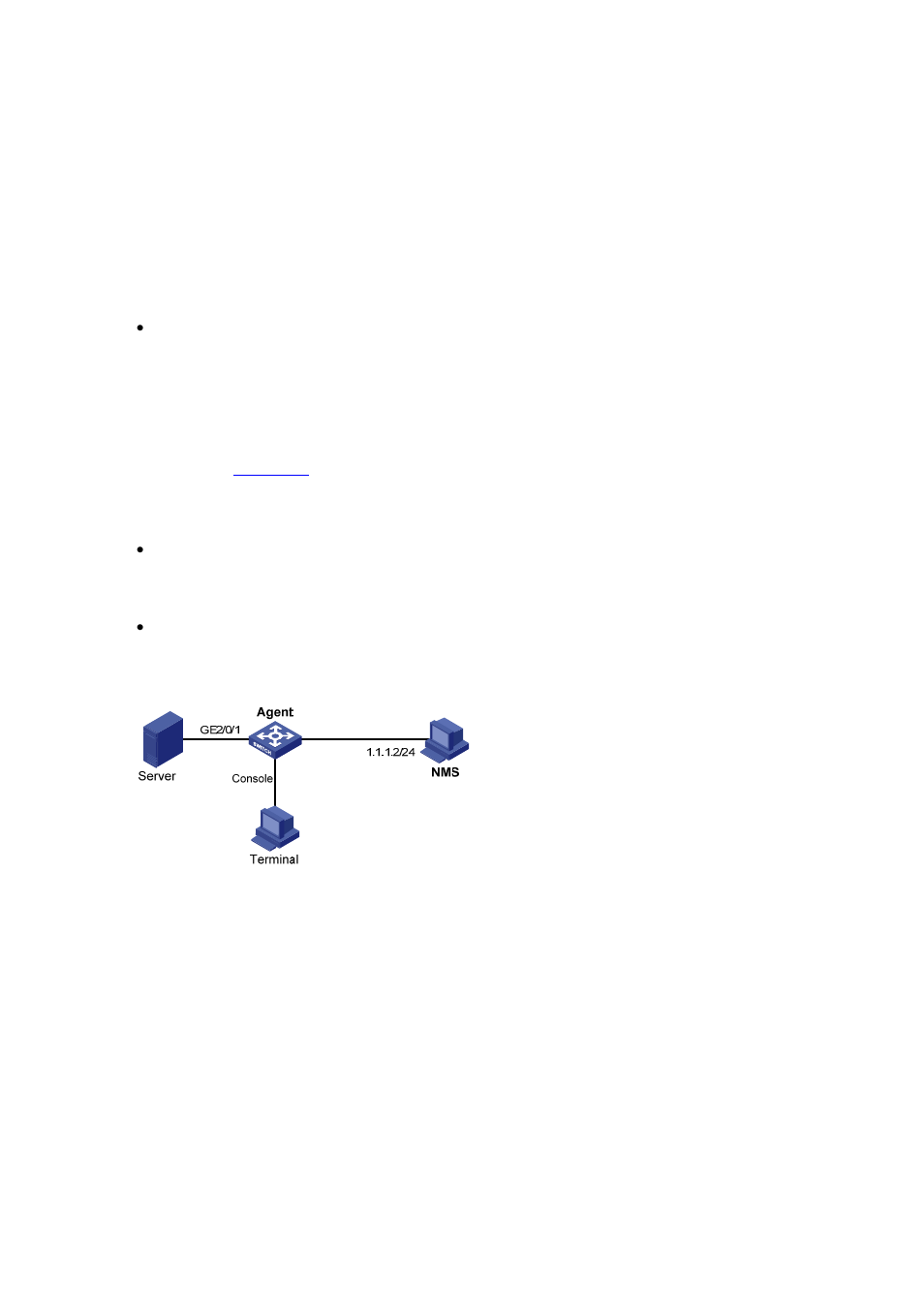 Alarm group configuration example, Network requirements, Configuration procedure | H3C Technologies H3C S7500E Series Switches User Manual | Page 144 / 208