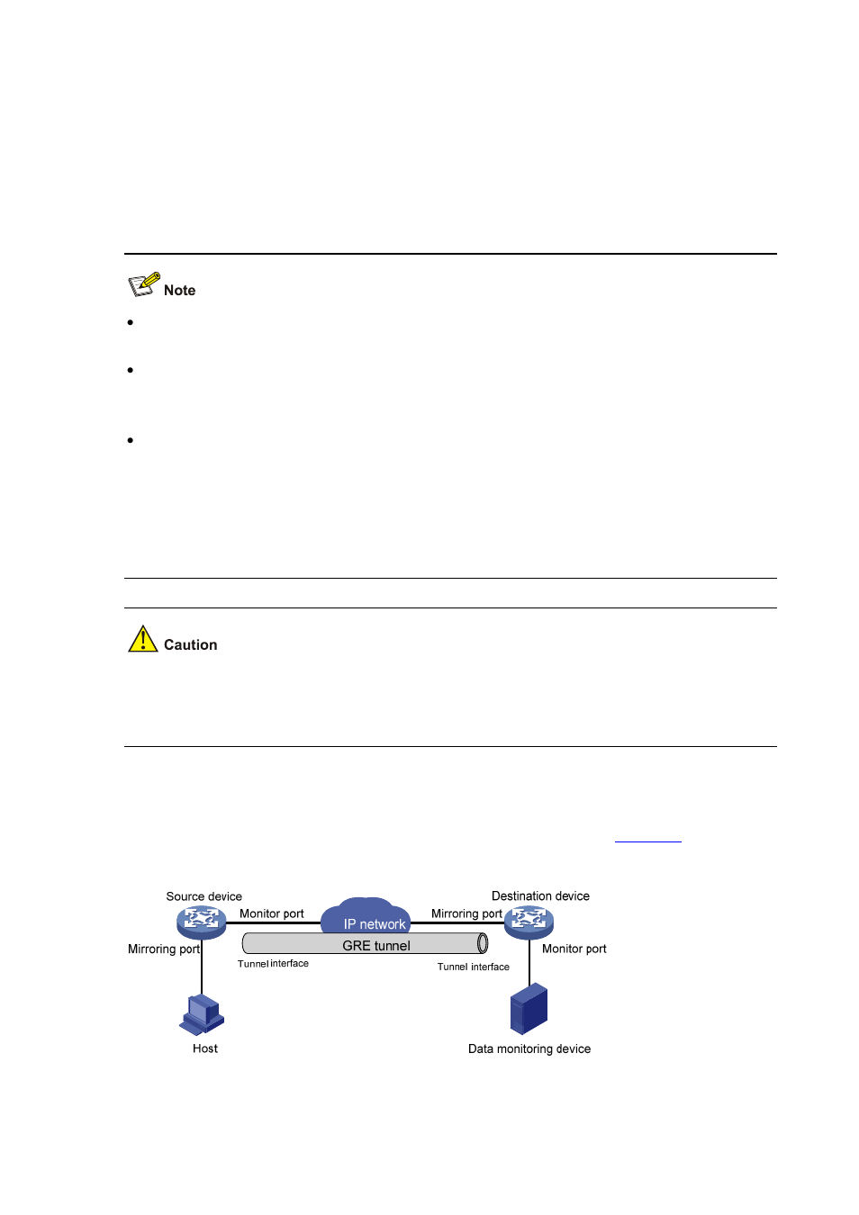 Layer 3 remote port mirroring | H3C Technologies H3C S7500E Series Switches User Manual | Page 150 / 208