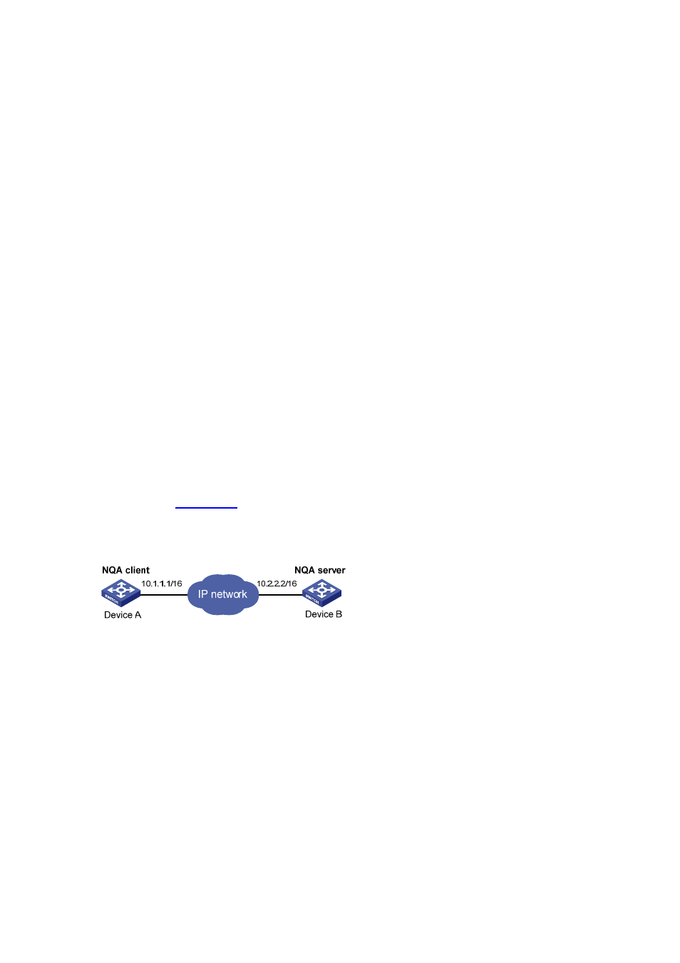 Voice test configuration example, Network requirements, Configuration procedure | H3C Technologies H3C S7500E Series Switches User Manual | Page 59 / 208