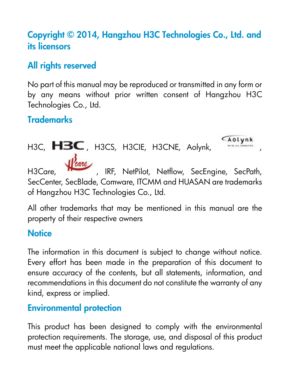 H3C Technologies H3C S6800 Series Switches User Manual | Page 2 / 19