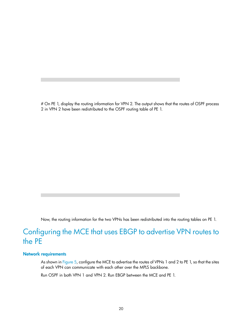 Network requirements | H3C Technologies H3C S6800 Series Switches User Manual | Page 27 / 52