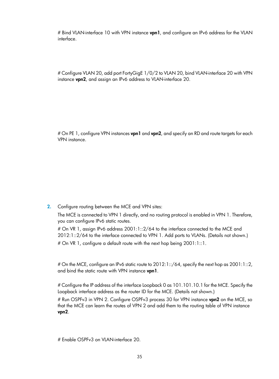 H3C Technologies H3C S6800 Series Switches User Manual | Page 42 / 52