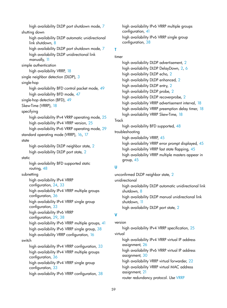 H3C Technologies H3C S6800 Series Switches User Manual | Page 67 / 68