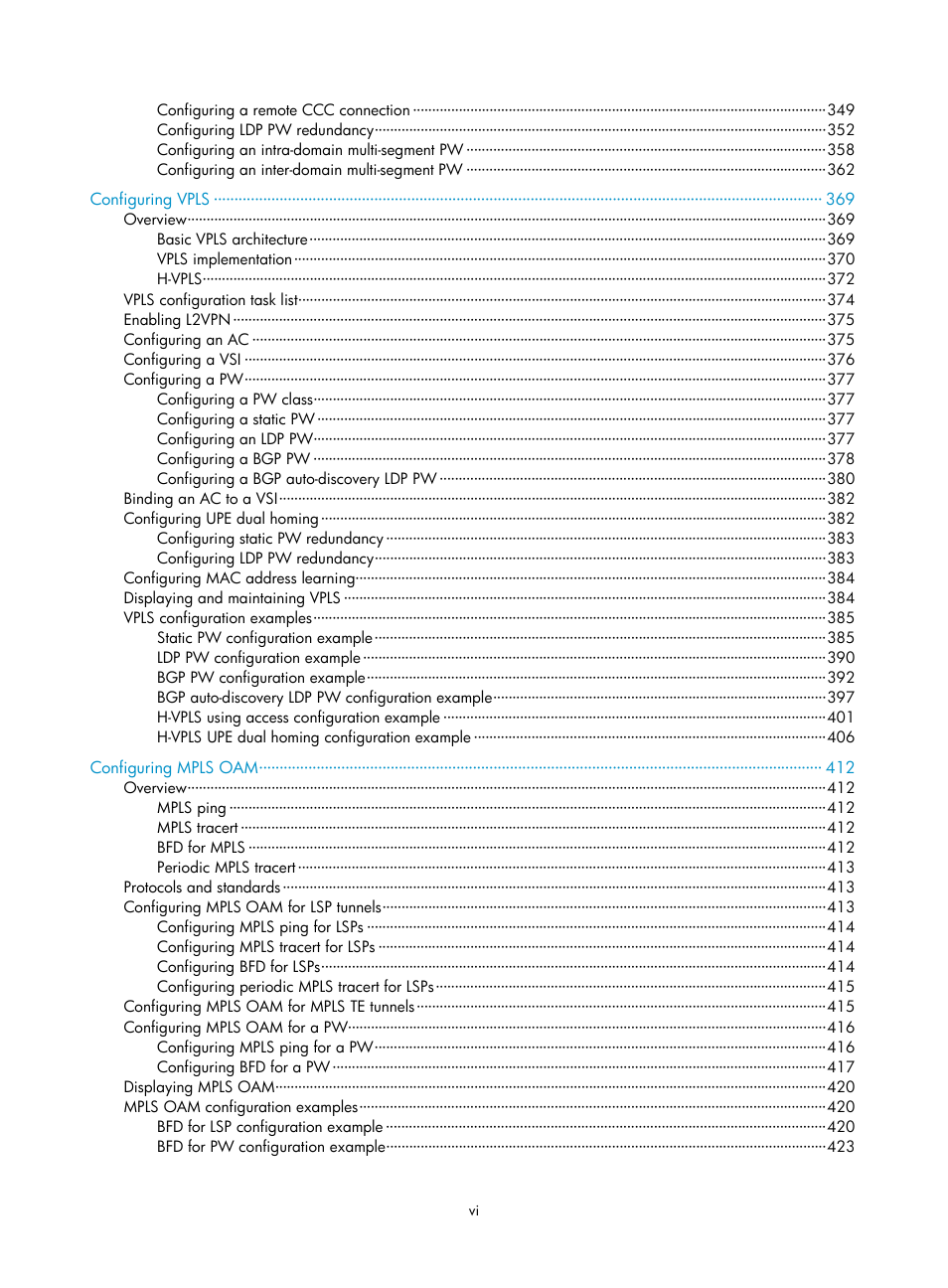 H3C Technologies H3C S6800 Series Switches User Manual | Page 12 / 526