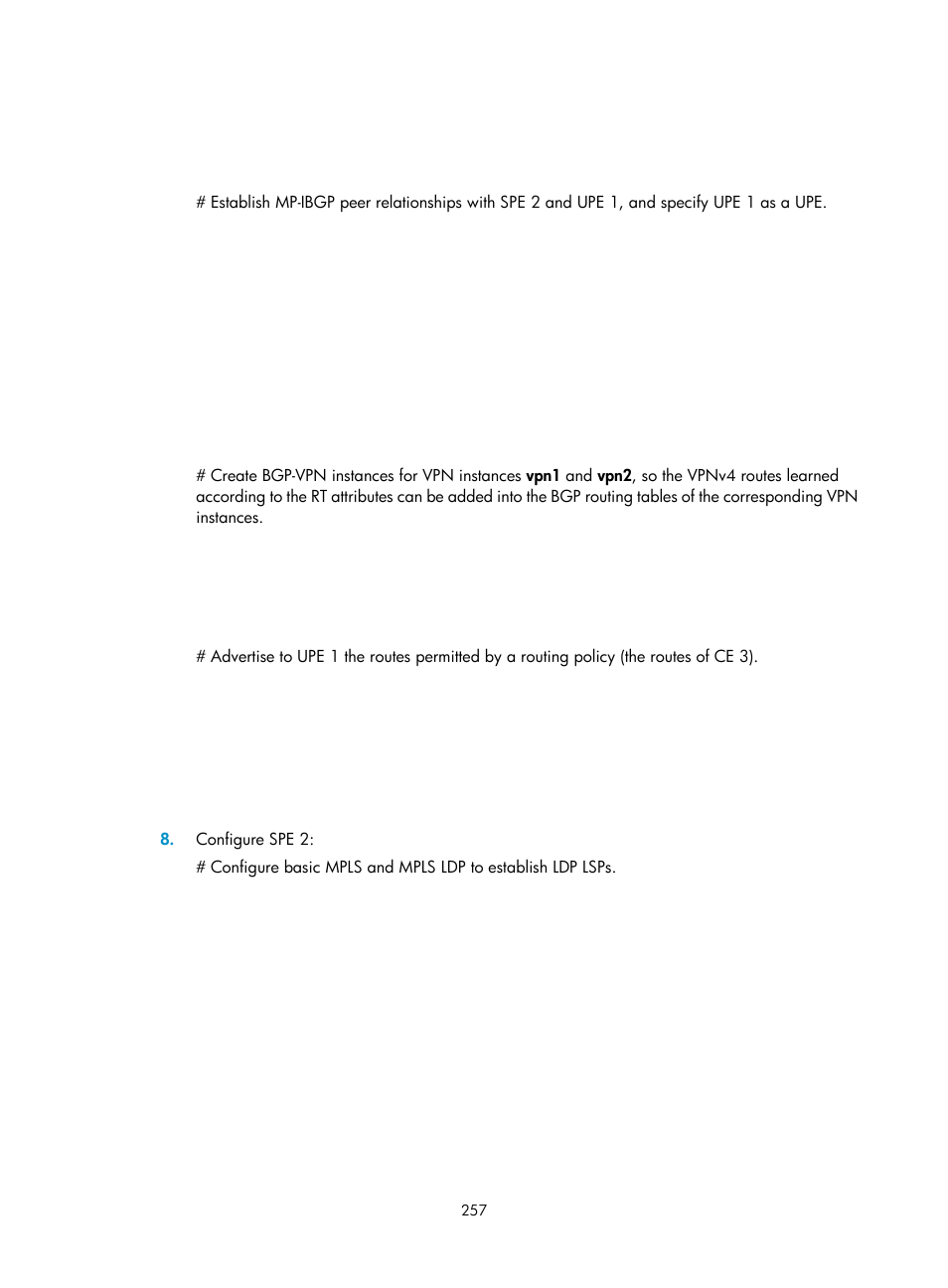 H3C Technologies H3C S6800 Series Switches User Manual | Page 270 / 526