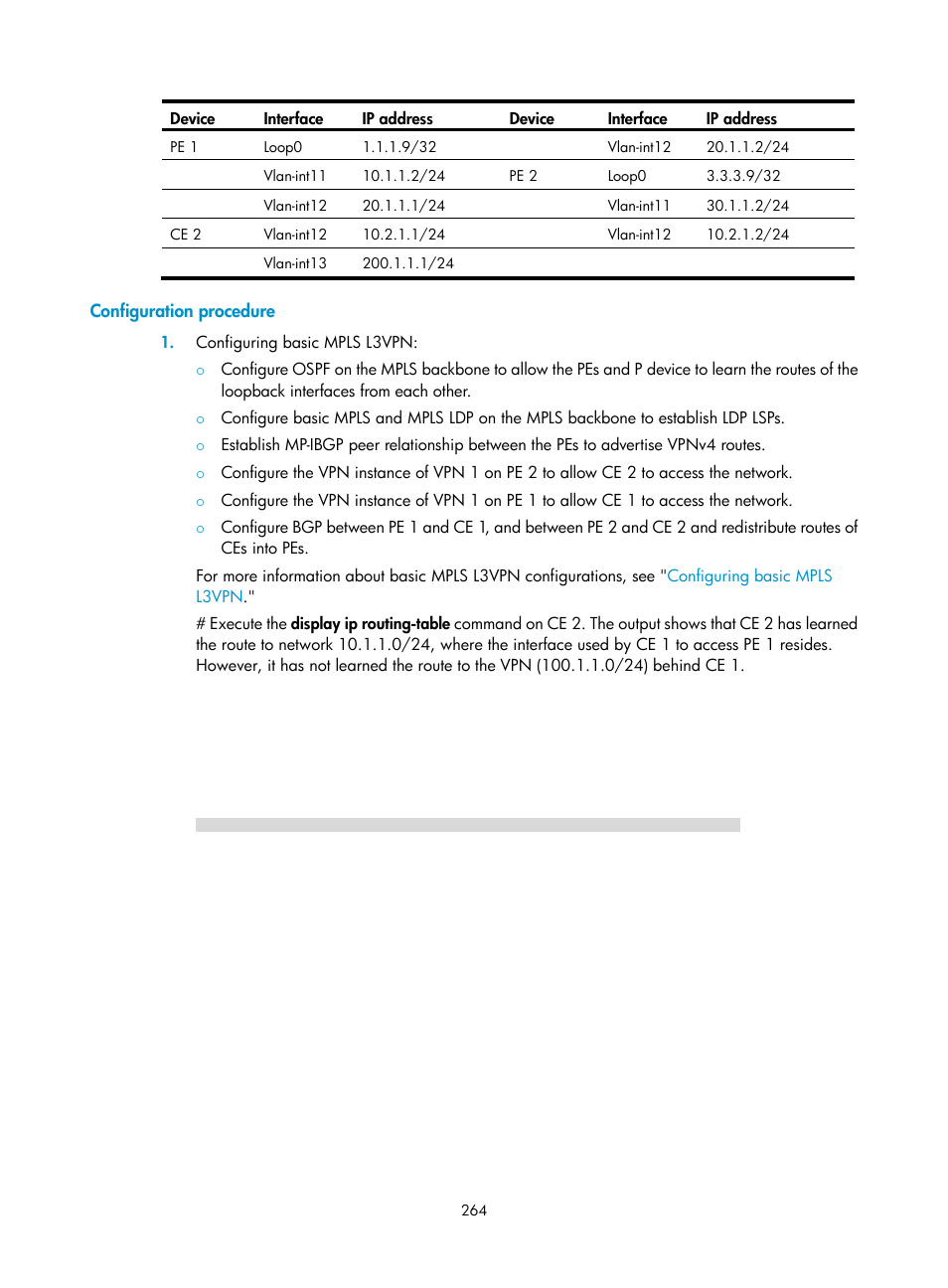 Configuration procedure | H3C Technologies H3C S6800 Series Switches User Manual | Page 277 / 526