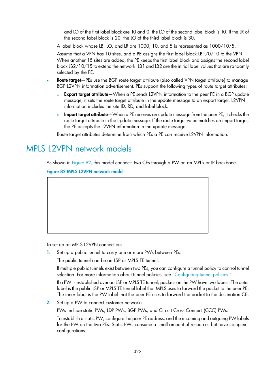 Mpls l2vpn network models | H3C Technologies H3C S6800 Series Switches User Manual | Page 335 / 526