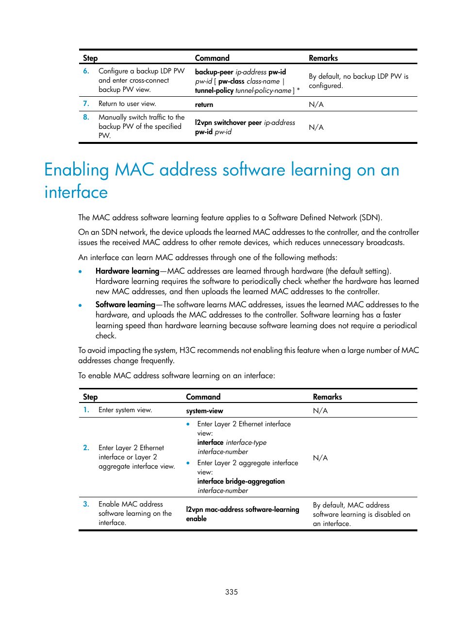 H3C Technologies H3C S6800 Series Switches User Manual | Page 348 / 526