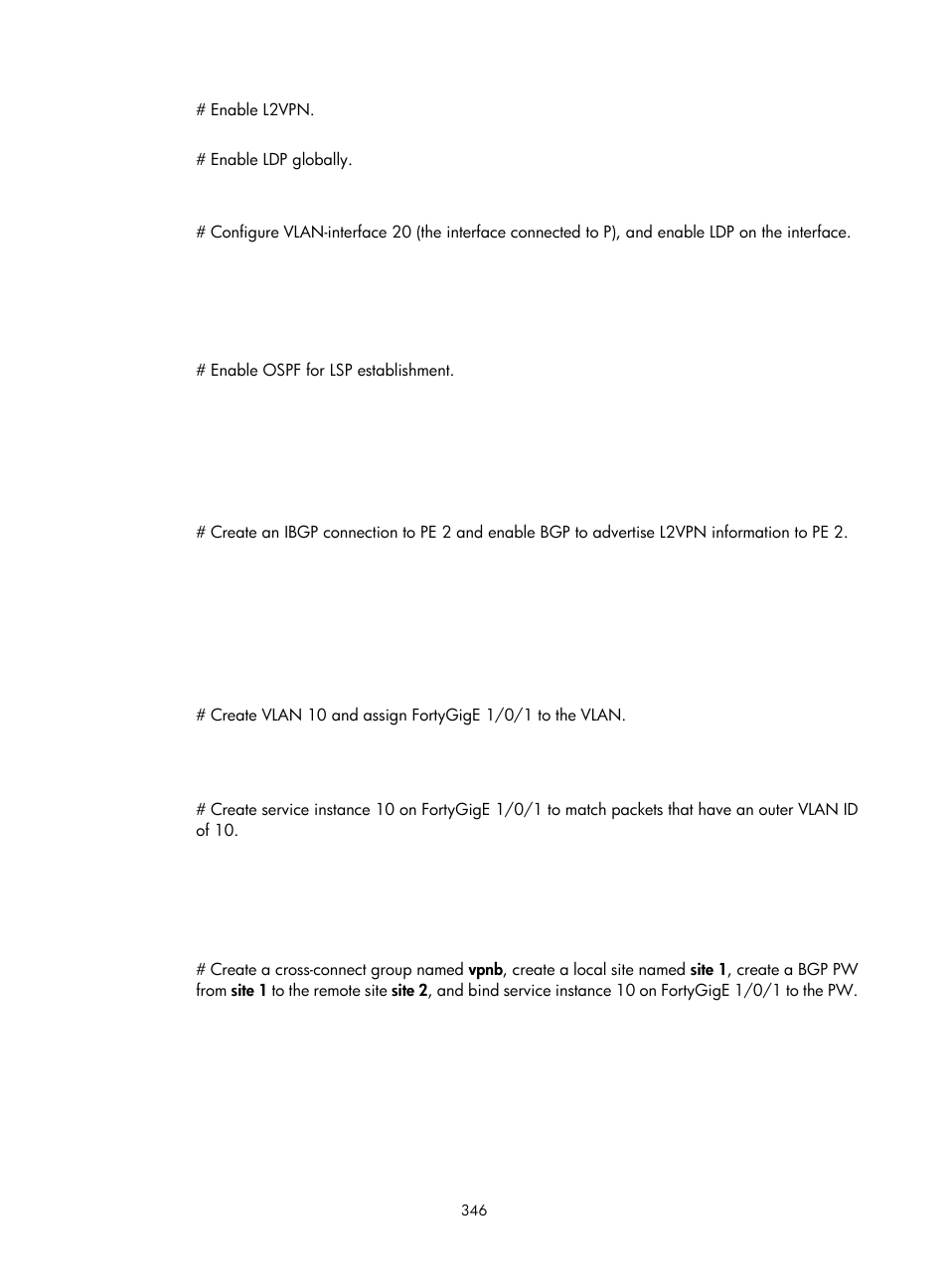 H3C Technologies H3C S6800 Series Switches User Manual | Page 359 / 526