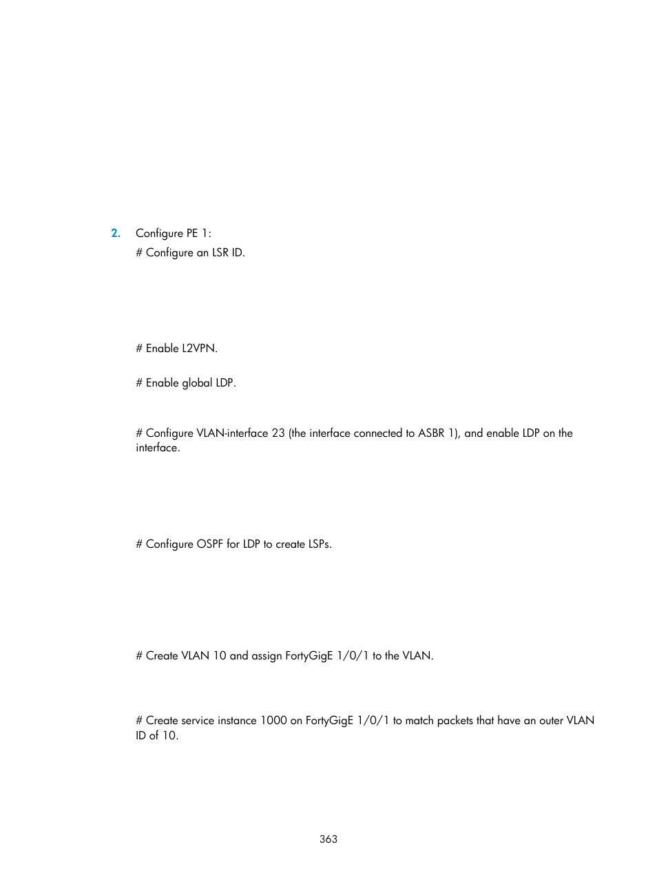 H3C Technologies H3C S6800 Series Switches User Manual | Page 376 / 526