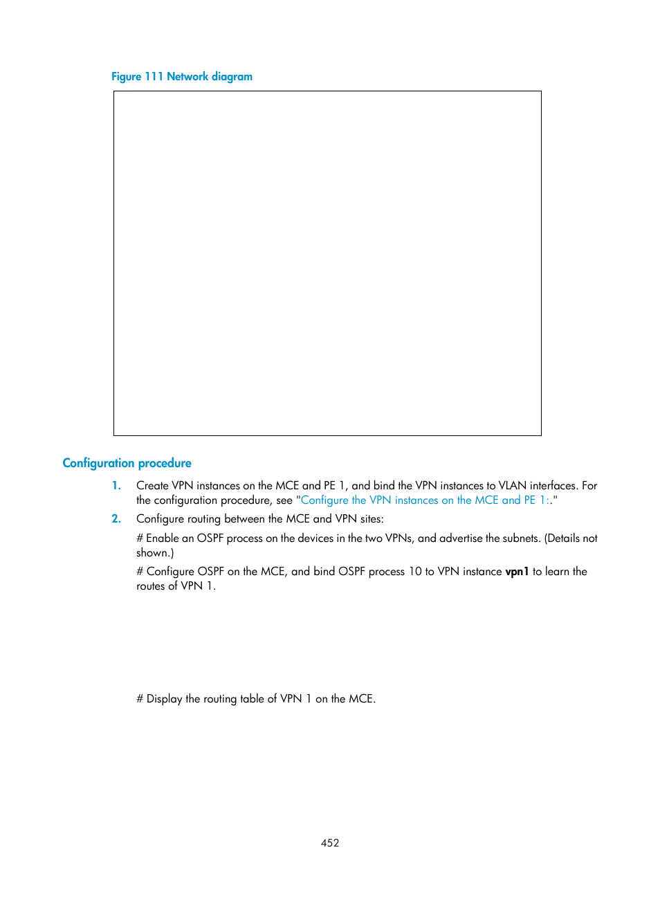 Configuration procedure | H3C Technologies H3C S6800 Series Switches User Manual | Page 465 / 526