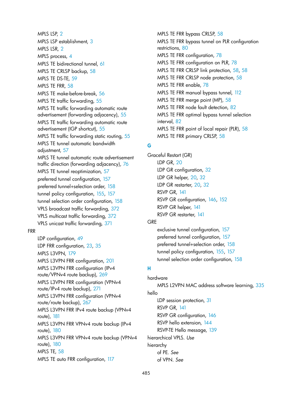 H3C Technologies H3C S6800 Series Switches User Manual | Page 498 / 526