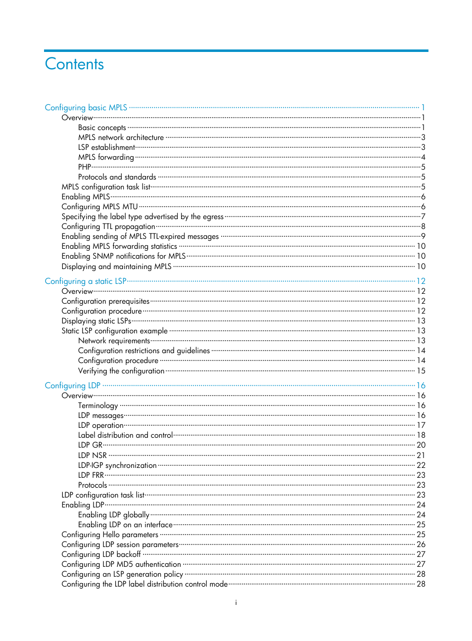 H3C Technologies H3C S6800 Series Switches User Manual | Page 7 / 526