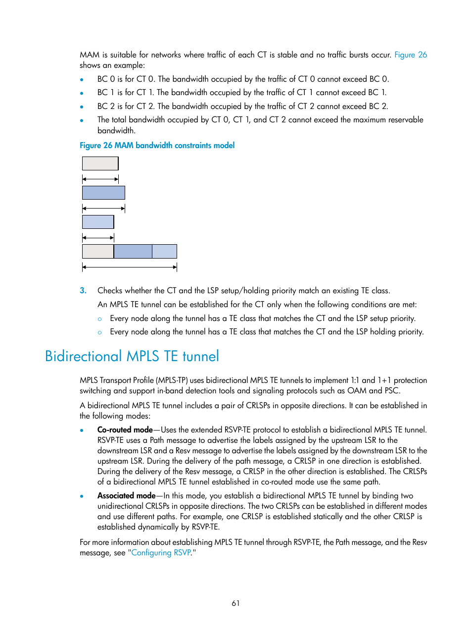 Bidirectional mpls te tunnel | H3C Technologies H3C S6800 Series Switches User Manual | Page 74 / 526