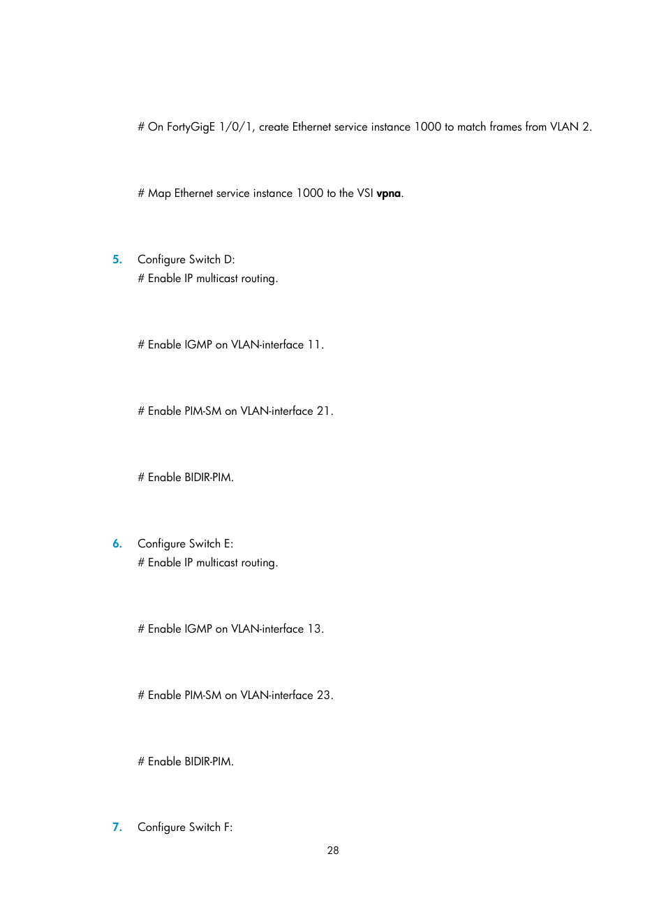 H3C Technologies H3C S6800 Series Switches User Manual | Page 36 / 85