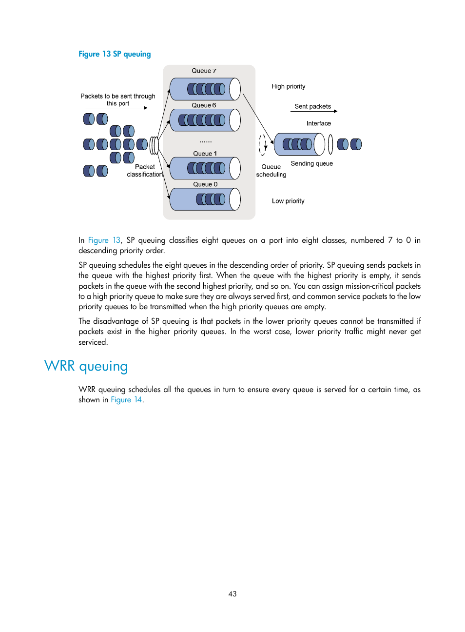 Wrr queuing | H3C Technologies H3C S6300 Series Switches User Manual | Page 53 / 111