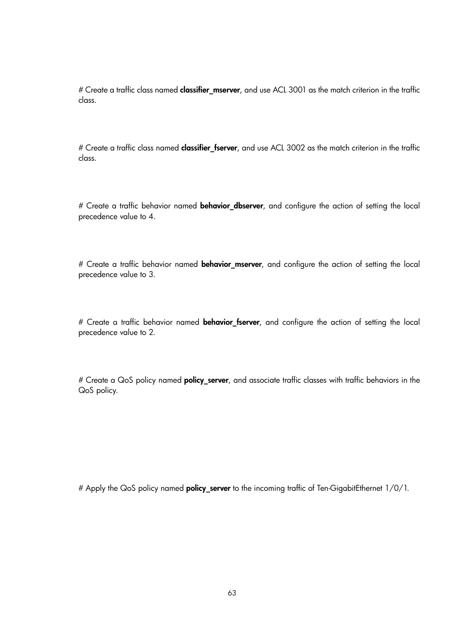 H3C Technologies H3C S6300 Series Switches User Manual | Page 73 / 111