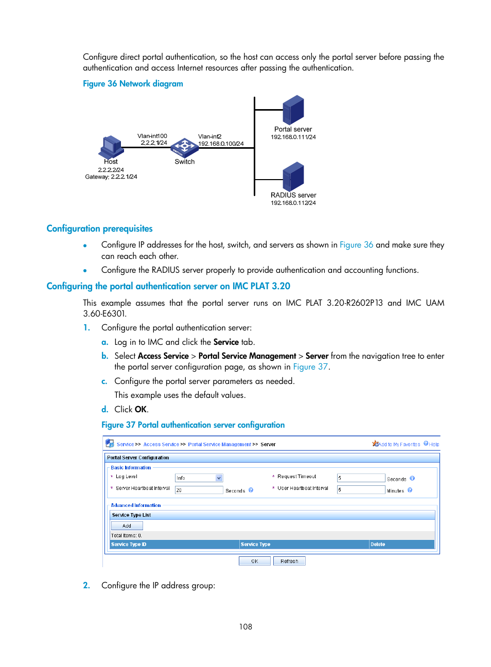 Configuration prerequisites | H3C Technologies H3C S6300 Series Switches User Manual | Page 123 / 413