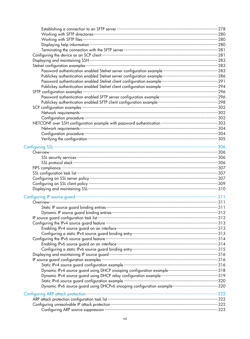 H3C Technologies H3C S6300 Series Switches User Manual | Page 13 / 413