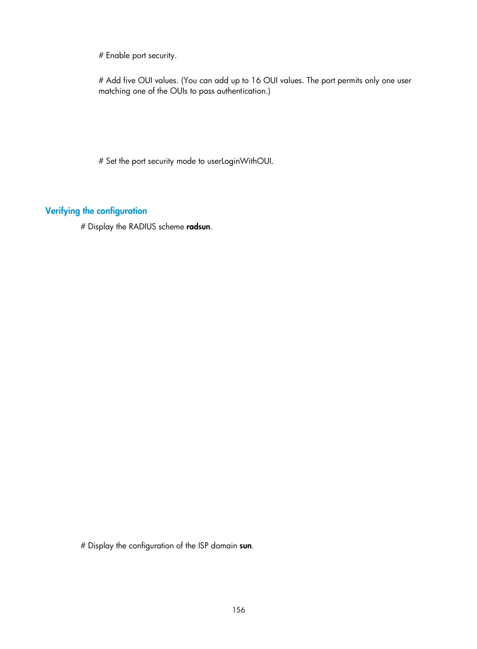 Verifying the configuration | H3C Technologies H3C S6300 Series Switches User Manual | Page 171 / 413