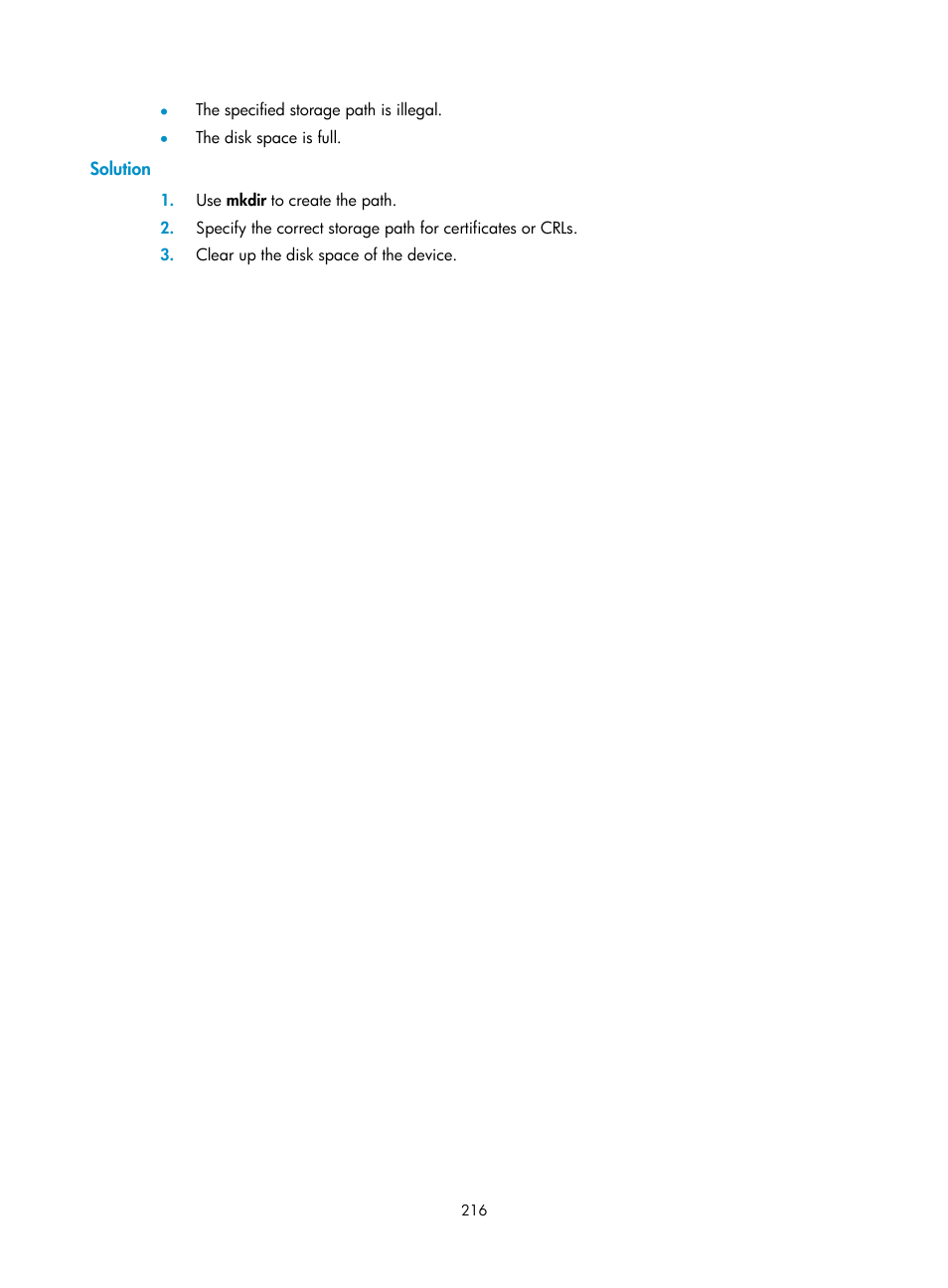 Solution | H3C Technologies H3C S6300 Series Switches User Manual | Page 231 / 413