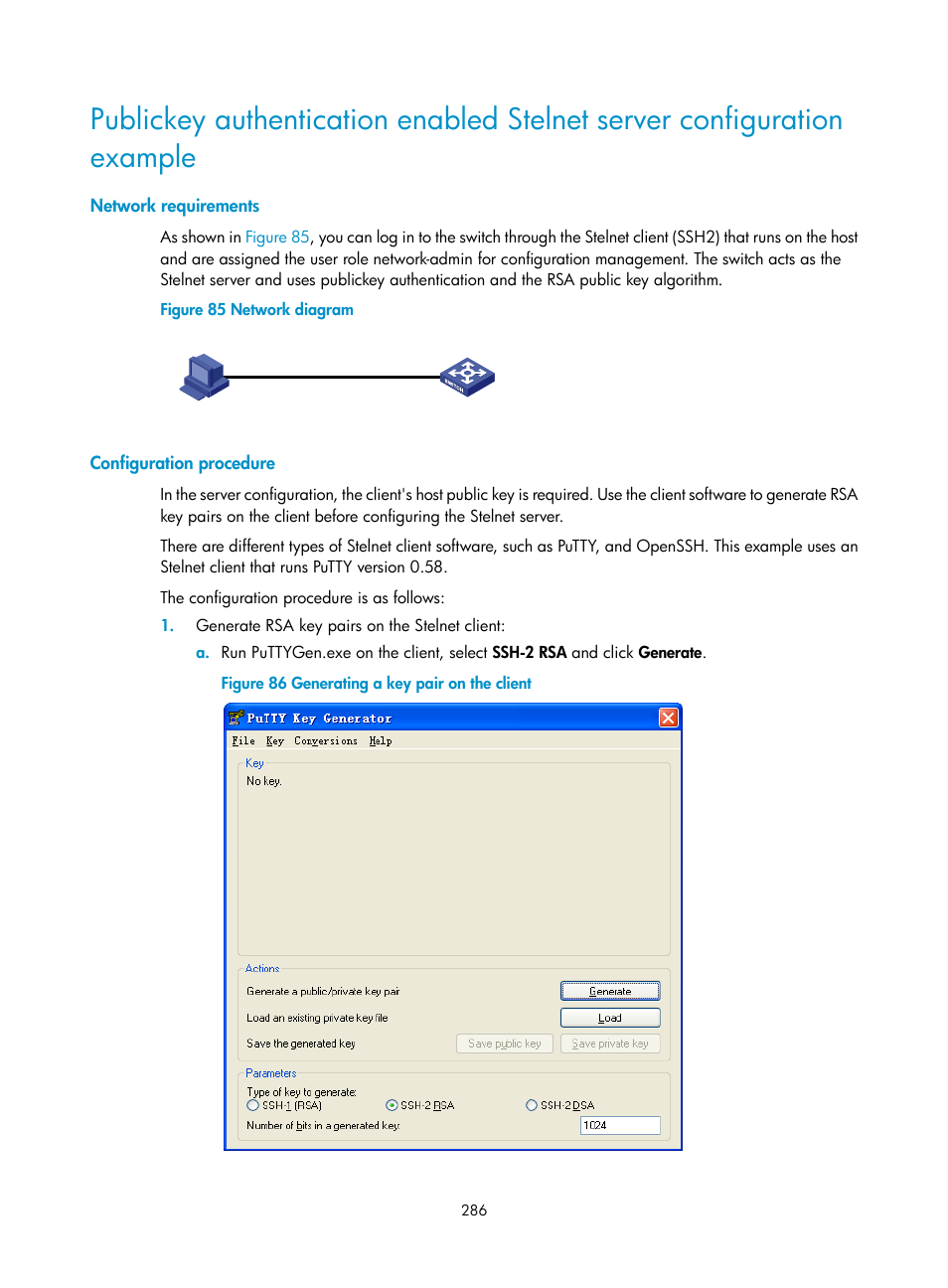 Network requirements, Configuration procedure | H3C Technologies H3C S6300 Series Switches User Manual | Page 301 / 413