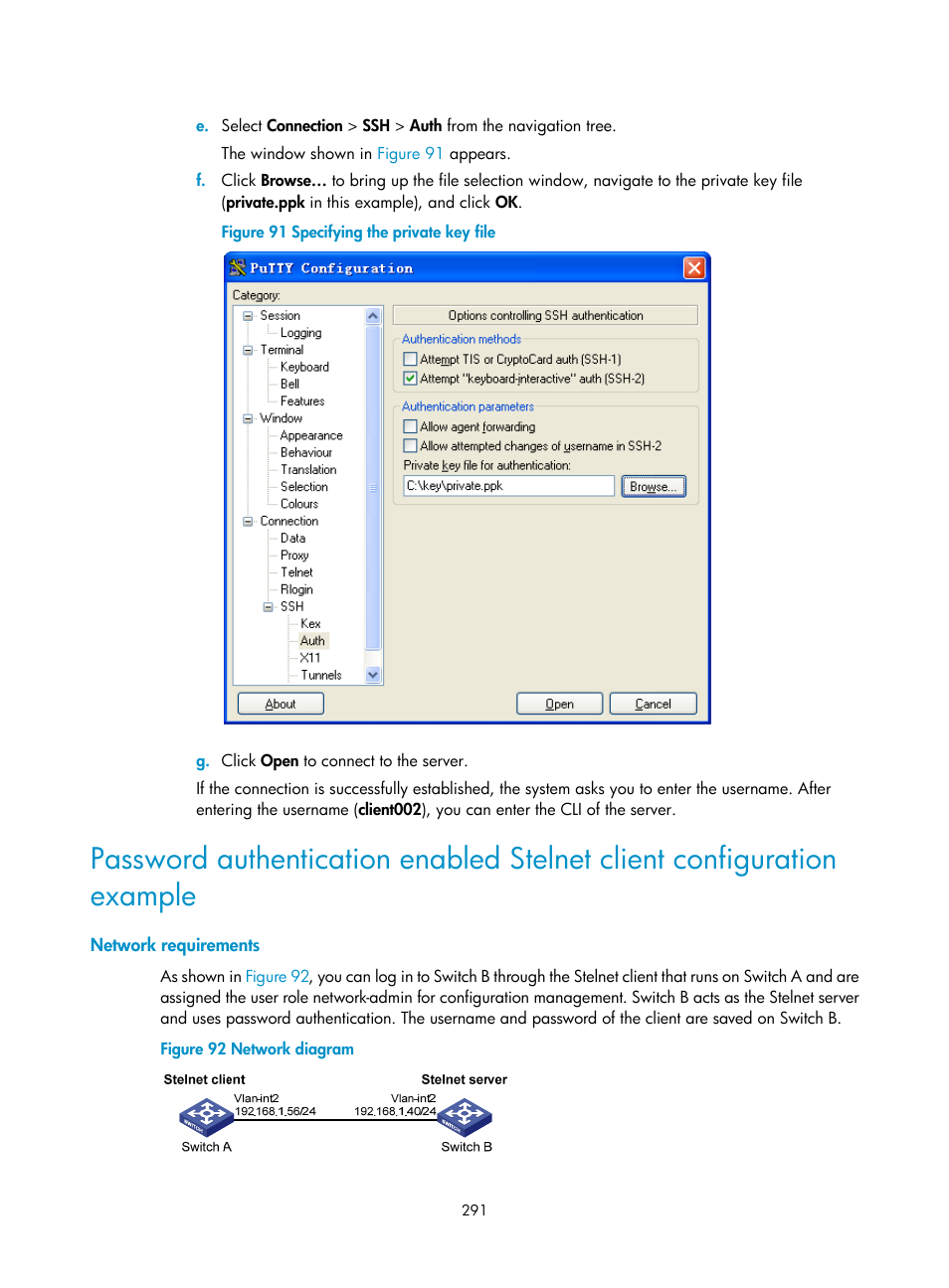 Network requirements | H3C Technologies H3C S6300 Series Switches User Manual | Page 306 / 413