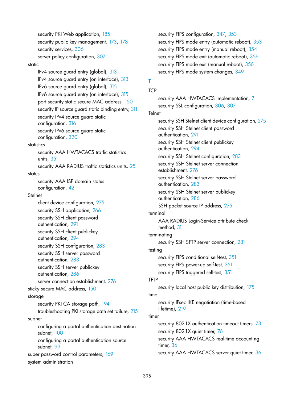 Stelnet | H3C Technologies H3C S6300 Series Switches User Manual | Page 410 / 413