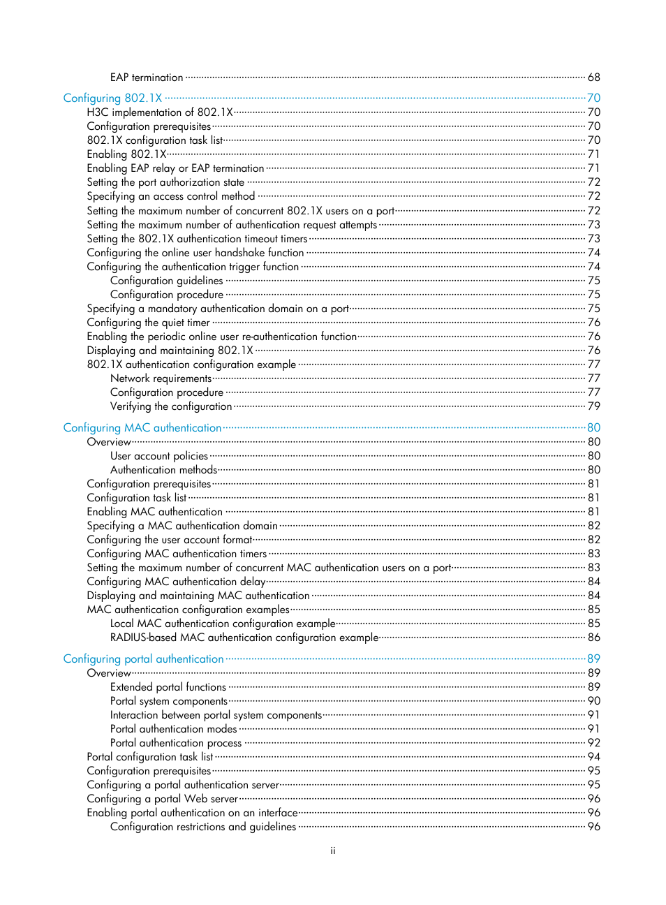 H3C Technologies H3C S6300 Series Switches User Manual | Page 8 / 413