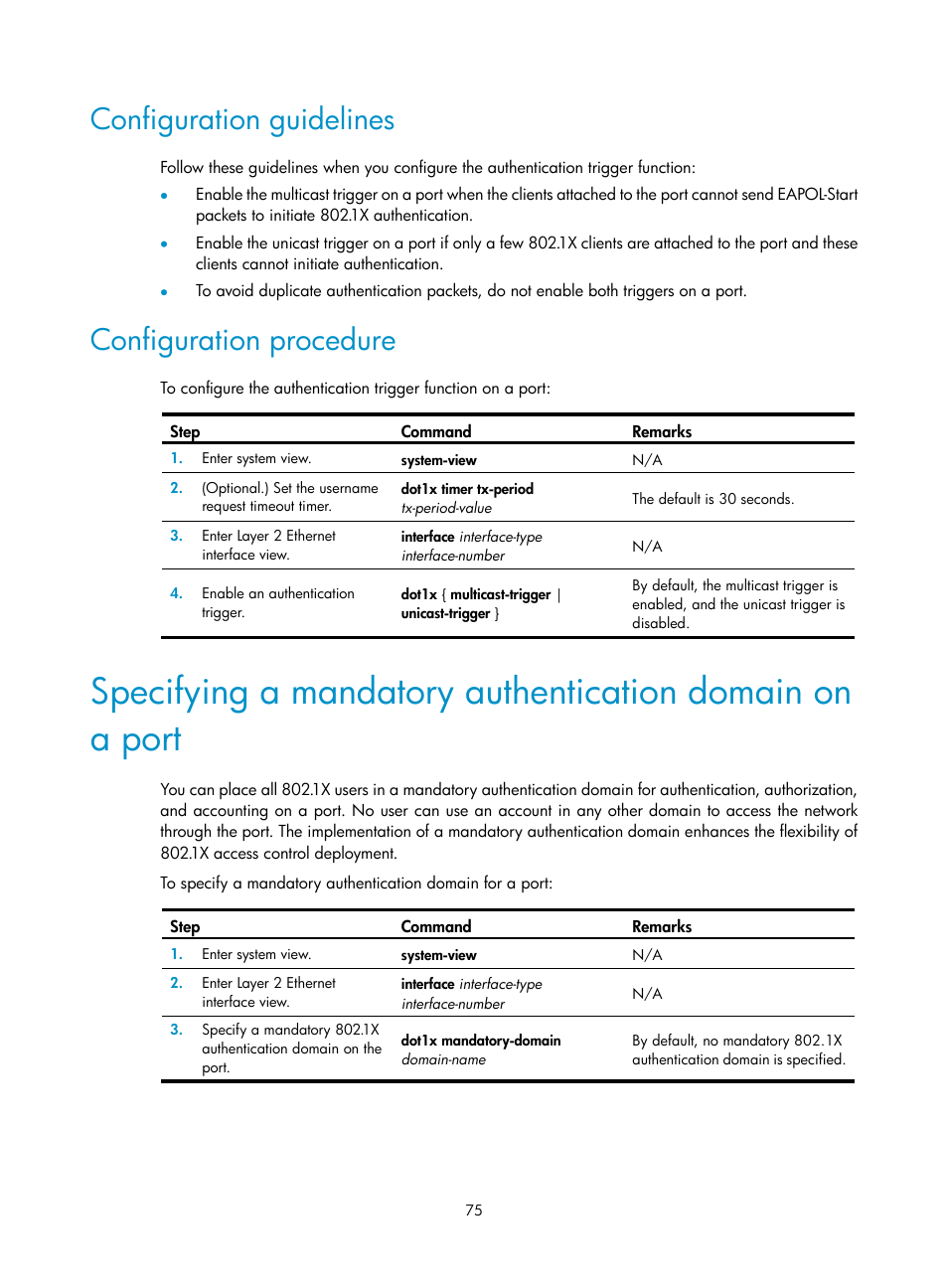 Configuration guidelines, Configuration procedure | H3C Technologies H3C S6300 Series Switches User Manual | Page 90 / 413