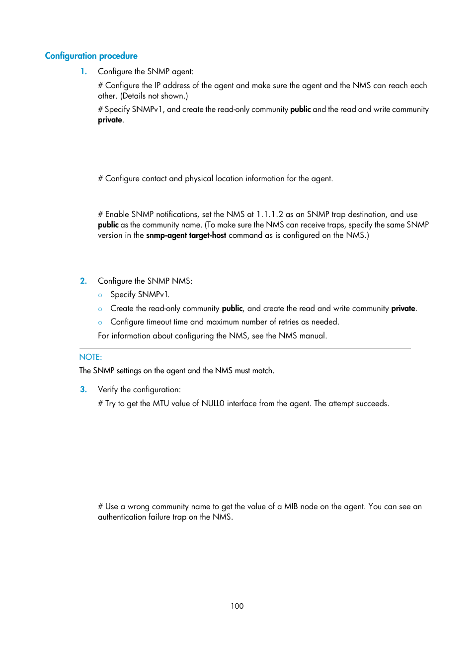 Configuration procedure | H3C Technologies H3C S6300 Series Switches User Manual | Page 113 / 306