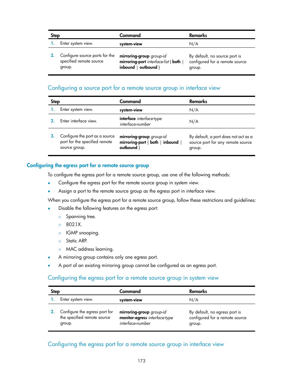 H3C Technologies H3C S6300 Series Switches User Manual | Page 186 / 306