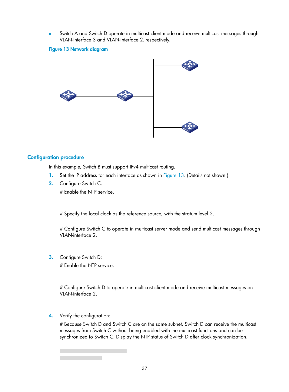 Configuration procedure | H3C Technologies H3C S6300 Series Switches User Manual | Page 50 / 306