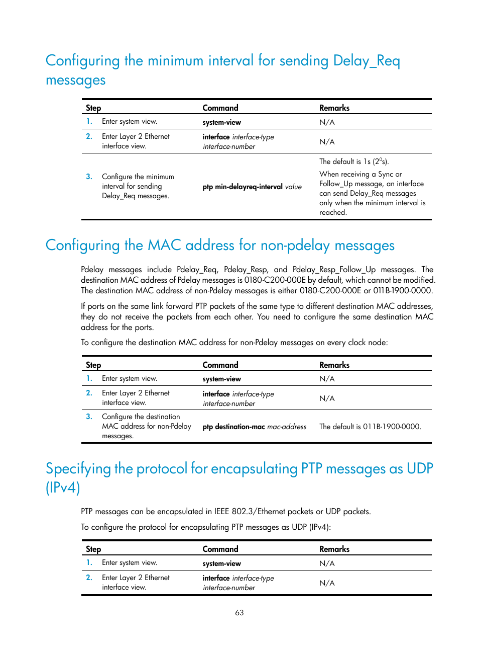 H3C Technologies H3C S6300 Series Switches User Manual | Page 76 / 306