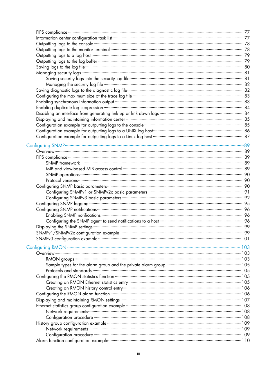 H3C Technologies H3C S6300 Series Switches User Manual | Page 9 / 306