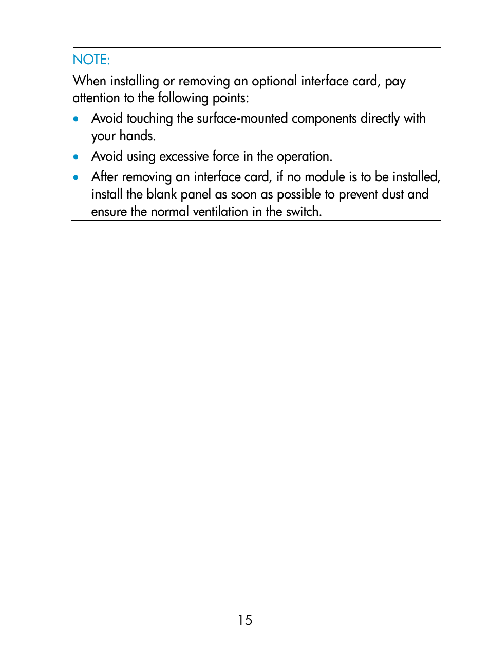 H3C Technologies H3C S5800 Series Switches User Manual | Page 20 / 26